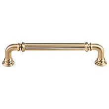 5" Chareau Reeded Pull, Honey Bronze