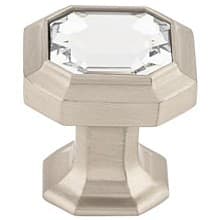 1-1/8" Chareau Crystal Emerald Knob