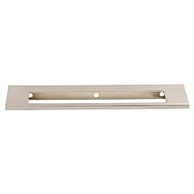 6" Mercer Europa Cut Out Tab Pull, Brushed Satin Nickel