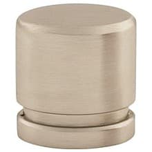 1" Sanctuary Oval Knob, Brushed Satin Nickel
