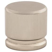 1-1/8" Sanctuary Oval Knob, Brushed Satin Nickel