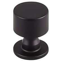 1" Serene Lily Knob, Flat Black