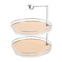 19-5/8&quot; TWISTER 2-Tray Arena Classic Shelf Set for Corner Wall Cabinets