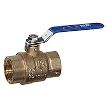 Female x Female Brass Ball Valve