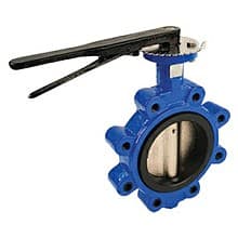 Lug Style Epoxy Coated Iron Body Butterfly Valve with EPDM Seal