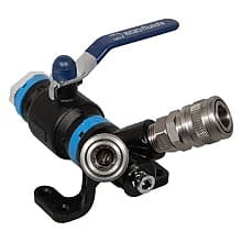 Wall Mounted Drop End with 25mm Ball Valve/Double 1/4" Universal Quick Coupling for Compressed Air