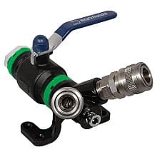 Wall Mounted Drop End with 20mm Ball Valve/Double 1/4" Universal Quick Coupling for Nitrogen/other Inert Gase