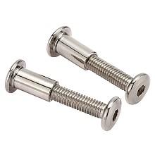 M4 x 3/4" Connecting Screw, Chrome (Female), Box of 100