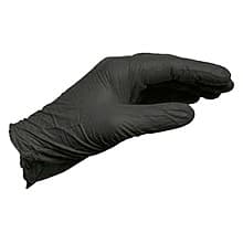 FlexShield Small Nitrile Disposable Gloves, Black, 6 mil (100/Box)