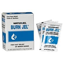 Water-Jel Burn Jel First Aid Burn Treatment Gel Packet, 3.5 Gram (25/Box)