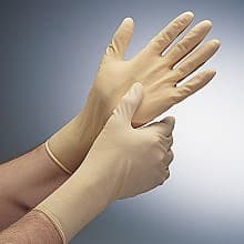 Microflex® Large Latex Powder Free Gloves, Tan (50/Box)