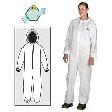 ActivGARD® Polypropylene Disposable Coverall Elastic with Wrist/Ankles/Collar/Hood, Extra Large