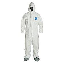 DuPont Tyvek Disposable Coverall Elastic with Hood/Boots/Wrist