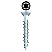 #6 x 3/4" Flat Head Assembly Screw, RW20 Drive Coarse Thread and Sharp 30° Point, Zinc, Box of Thousand by Wurth