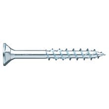 #8 x 2-3/4" Flat Head Assembly Screw, AW Drive Ecofast ASSY Thread with Nibs and Sharp 30° Point, Zinc, Box of 2.5 Hundred by Wurth