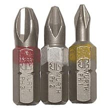 #3 x 1" Phillips Drive Insert Bit (10/Box)
