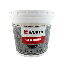 Wurth Fill and Finish Ready to Use Water-Based Wood Filler, 1 Quart