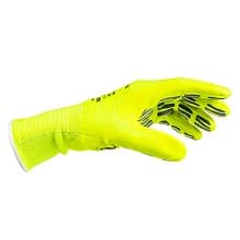 Tigerflex Hi-Lite High Visibility Polyester/Spandex Nitrile Foam Coated Gloves, Bright Yellow