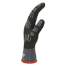 Double Extra Large Tigerflex Double Reversible Nylon/Spandex Nitrile Foam Coated Gloves, Black/Red