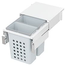 WASH Space XX Double 46.5QT Full Height Hamper System for 21" Cabinet Opening