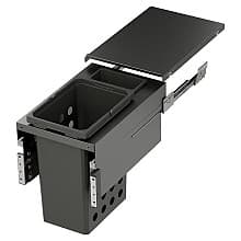 WASH Space XX Double 35QT/1.5QT Full Height Hamper System for 13-1/2" Cabinet Opening