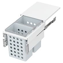 WASH Space XX Double 35QT Full Height Hamper System for 16-1/2" Cabinet Opening