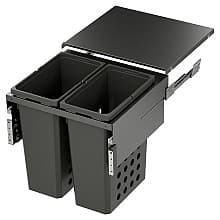 WASH Space XX Double 46.5QT Full Height Hamper System for 22-1/2" Cabinet Opening
