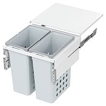 WASH Space XX Double 46.5QT Full Height Hamper System for 22-1/2" Cabinet Opening