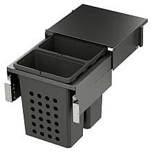 WASH Space XX Double 46.5QT Full Height Hamper System for 21" Cabinet Opening