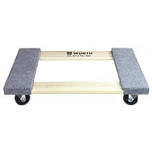 Heavy Duty 4-Wheel Dolly with Open Deck, 1000lb Capacity