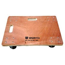 Heavy Duty 4-Wheel Dolly with Closed Deck, 1000lb Capacity