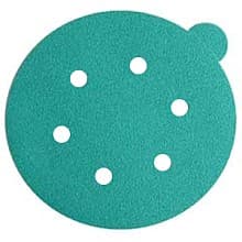 6" Emerald PSA 6 Holes Sanding Disc, Aluminum Oxide on Film (100/Box)