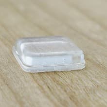 1/2" Diameter Square Door Bumper, 0.12" High