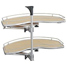 36.18" 2-Tier Scalea Blind Corner Pull-Out with Soft-Closing for 24" Cabinet Opening, Maple