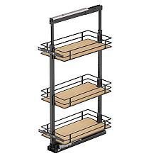 47.25" 3-Shelf Scalea Pullout Pantry with PAM and Soft-Closing, Maple