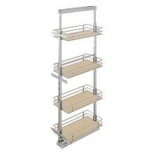 57" 4-Shelf Scalea Pantry Pull-Out with Soft-Closing, Maple