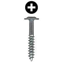 #8 x 3/4" Washer Head Hinge/Drawer Slide Screw, Phillips Drive Coarse Thread and Type 17 Auger Point, Lubricated, Box of 10 Thousand by Wurth