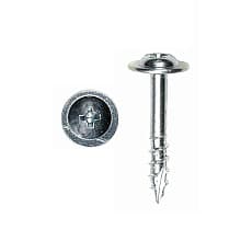 Wurth Modified Washer Head Drawer Front Adjusting Screws, Phillips Drive Coarse Thread and Type 17 Auger Point