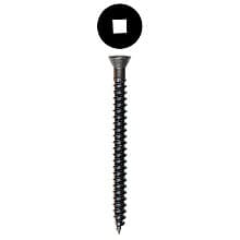 Wurth Flat Head Trim Head Screws, Square Drive Twinfast Thread and Sharp Point