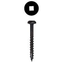 Wurth Pan Head Face Frame/Pocket-Hole Screws, Square Drive Coarse Thread and Type 17 Auger Point