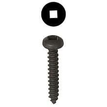 Wurth Pan Head Face Frame/Pocket-Hole Screws, Square Drive Fine Thread and Type 17 Auger Point