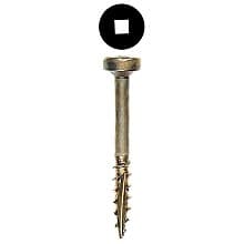 Wurth Fillister Head Face Frame/Pocket-Hole Screws, Square Drive Coarse Thread and Type 17 Auger Point