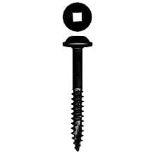 Wurth Round Washer Head Face Frame/Pocket-Hole Screws, Square Drive Fine Thread and Type 17 Auger Point