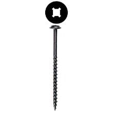 Wurth Round Washer Head Face Frame/Pocket-Hole Screws, Square/Phillips Drive Coarse Thread and Type 17 Auger Point