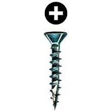 #5 x 5/8" Flat Head Hinge/Drawer Slide Screw, Phillips Drive Standard Thread and Sharp Point, Statuary Bronze, Box of 1 Thousand by Wurth
