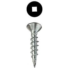 Wurth Flat Head Hinge & Drawer Slide Screws, Square Drive Coarse Thread and Type 17 Auger Point