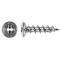 #6 x 5/8" Undercut Flat Head Hinge/Drawer Slide Screw, Phillips Drive Coarse Thread and Regular Point, Zinc, Box of Thousand by Wurth