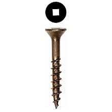 Wurth Flat Head Assembly Screws, Square Drive Coarse Thread and Regular Point