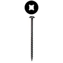 Wurth Washer .375" Dia Head Installation Screws, Square/Phillips Drive Coarse Thread and Regular Point