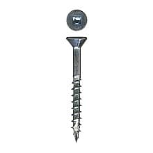 Wurth Flat Head Assembly Screws, Square Drive Coarse Thread with Nibs and Type 17 Auger Point